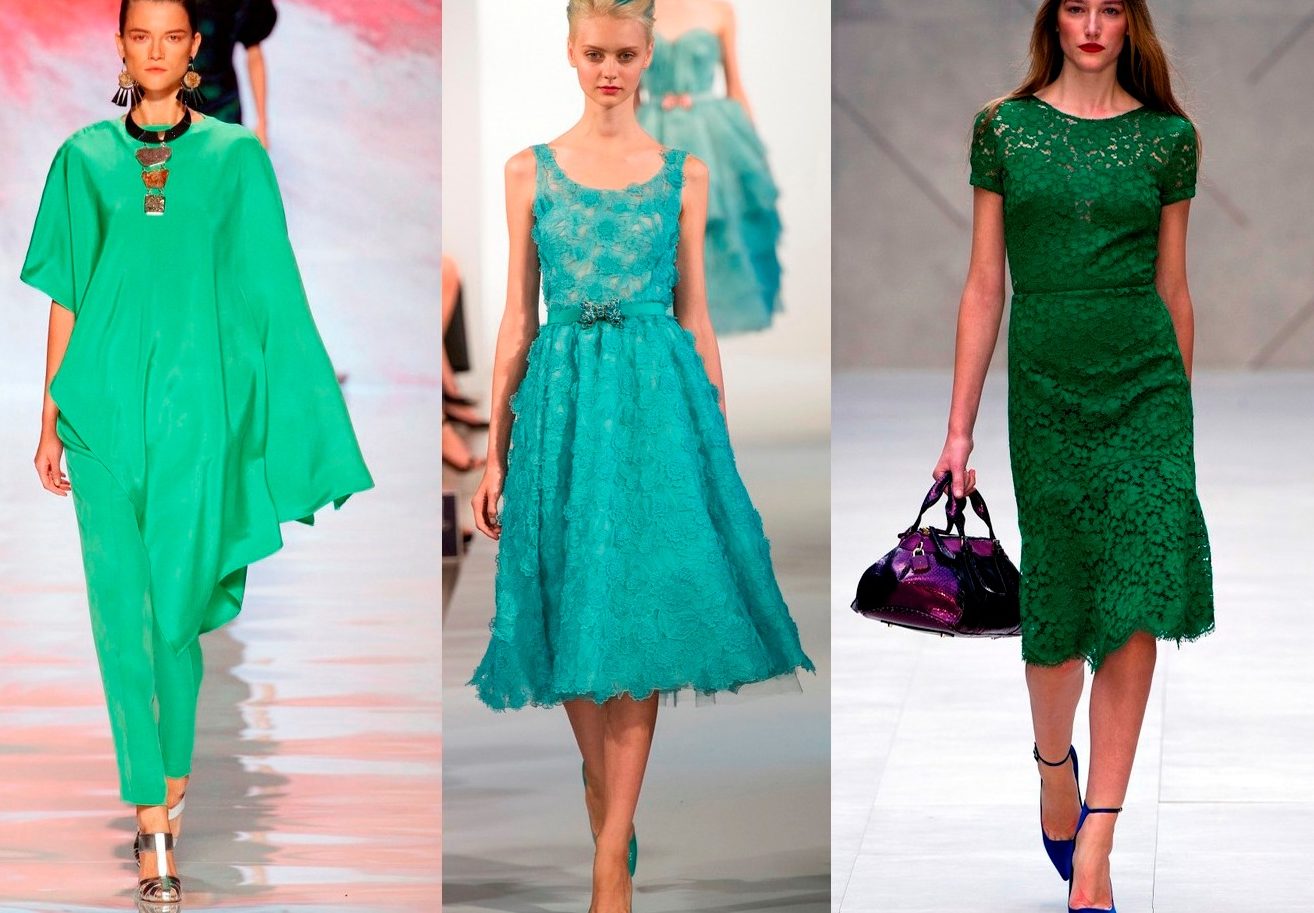 Зелёный цвет в женской одежде – Стильная Штучка